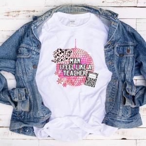 Retro Western Teacher Cowboy Vintage Style Educator Graphic TShirt